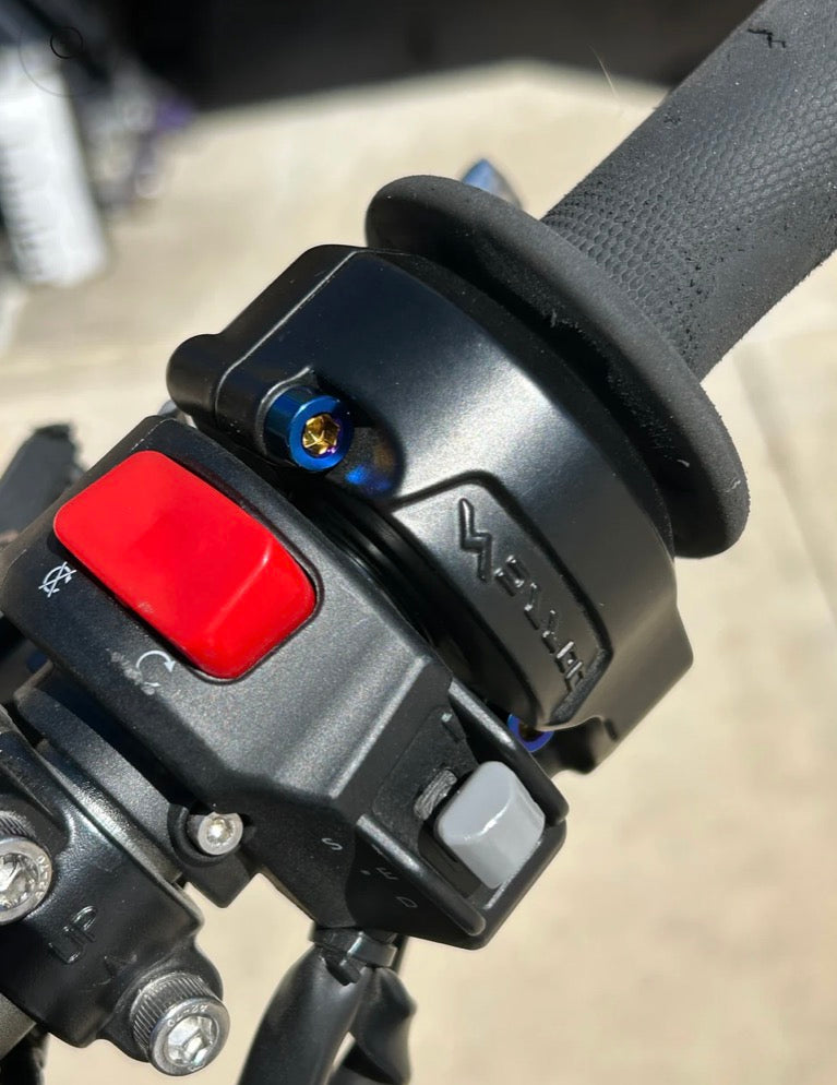 Surron throttle titanium bolts